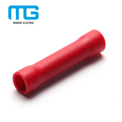 China Red PVC Insulated Wire Butt Connectors / Electrical Crimp Connectors fornecedor