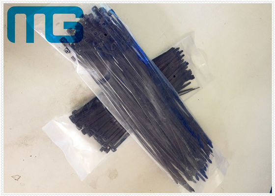 China Do calor de nylon resistente das cintas plásticas de 3X100MM envoltórios pretos de oposição da cinta plástica do nylon 66 fornecedor