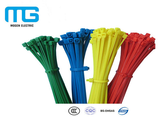 China Envoltórios reusáveis do laço da cor feita sob encomenda, laços do plástico para o CE dos cabos aprovado fornecedor