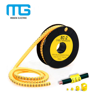 China Tubo do marcador do cabo do Pvc EC-1/tipo plástico acessórios das etiquetas do cabo/EC do cabo do marcador do cabo fornecedor