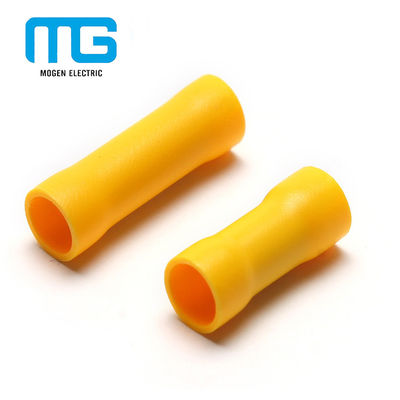 China Yellow PVC Insulated Wire Butt Connectors / Electrical Crimp Terminal Connectors fornecedor