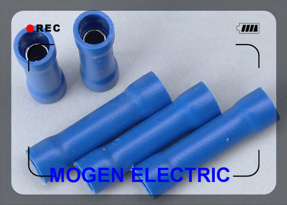 Corpo bonde isolado azul do PVC e do cobre do terminal dos conectores do fio fornecedor